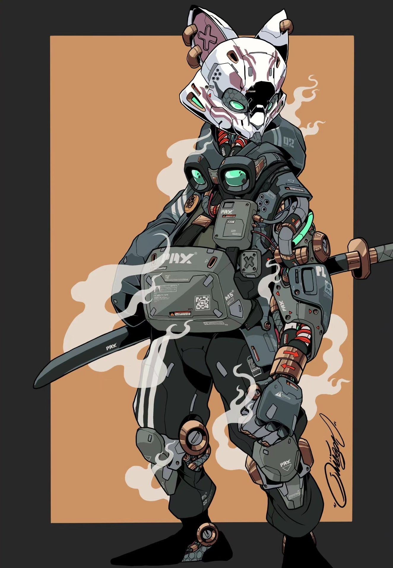 MECHAPAX Art Print (Night) *PRE-ORDER* - Poplab