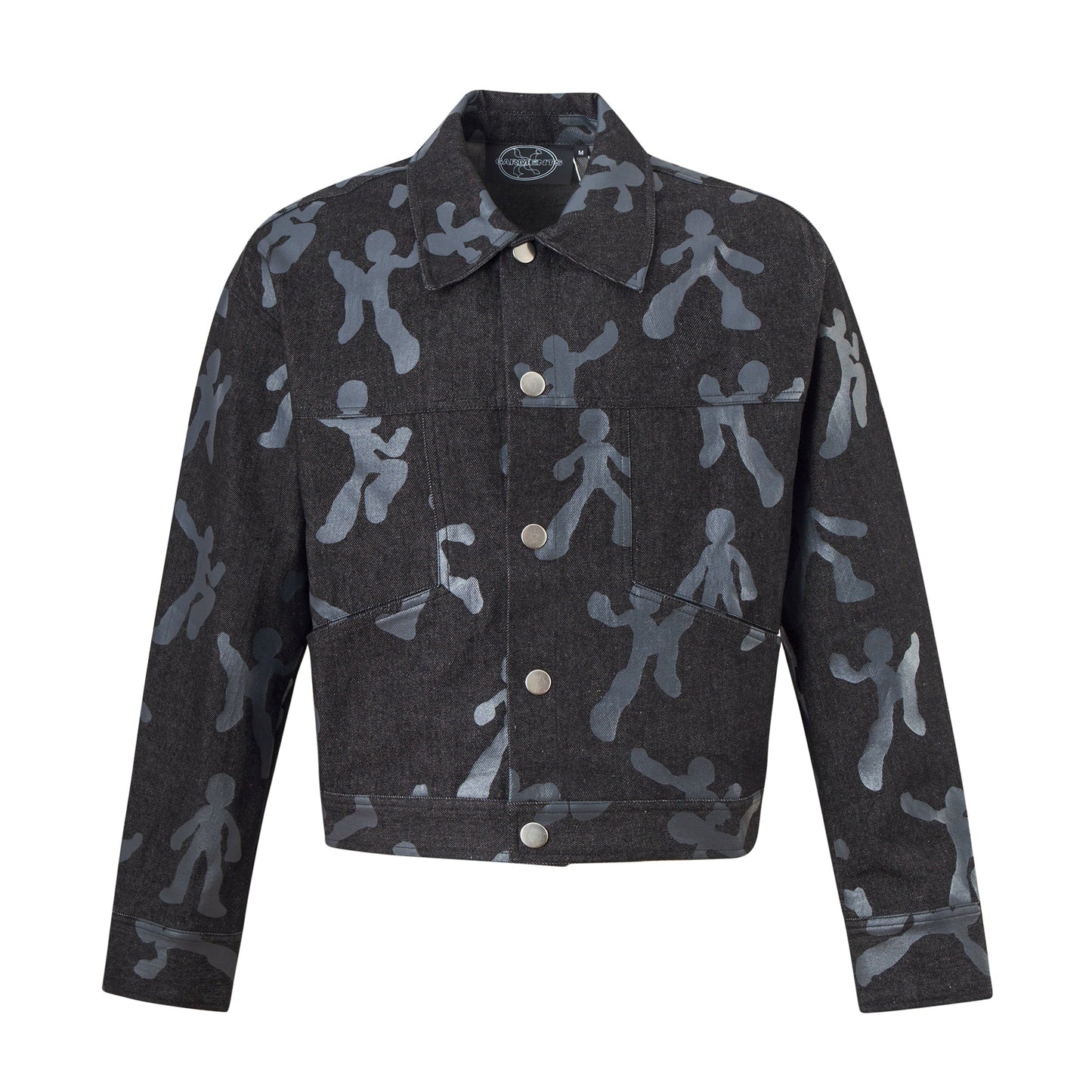 Garments Full Print Denim Jacket - Poplab