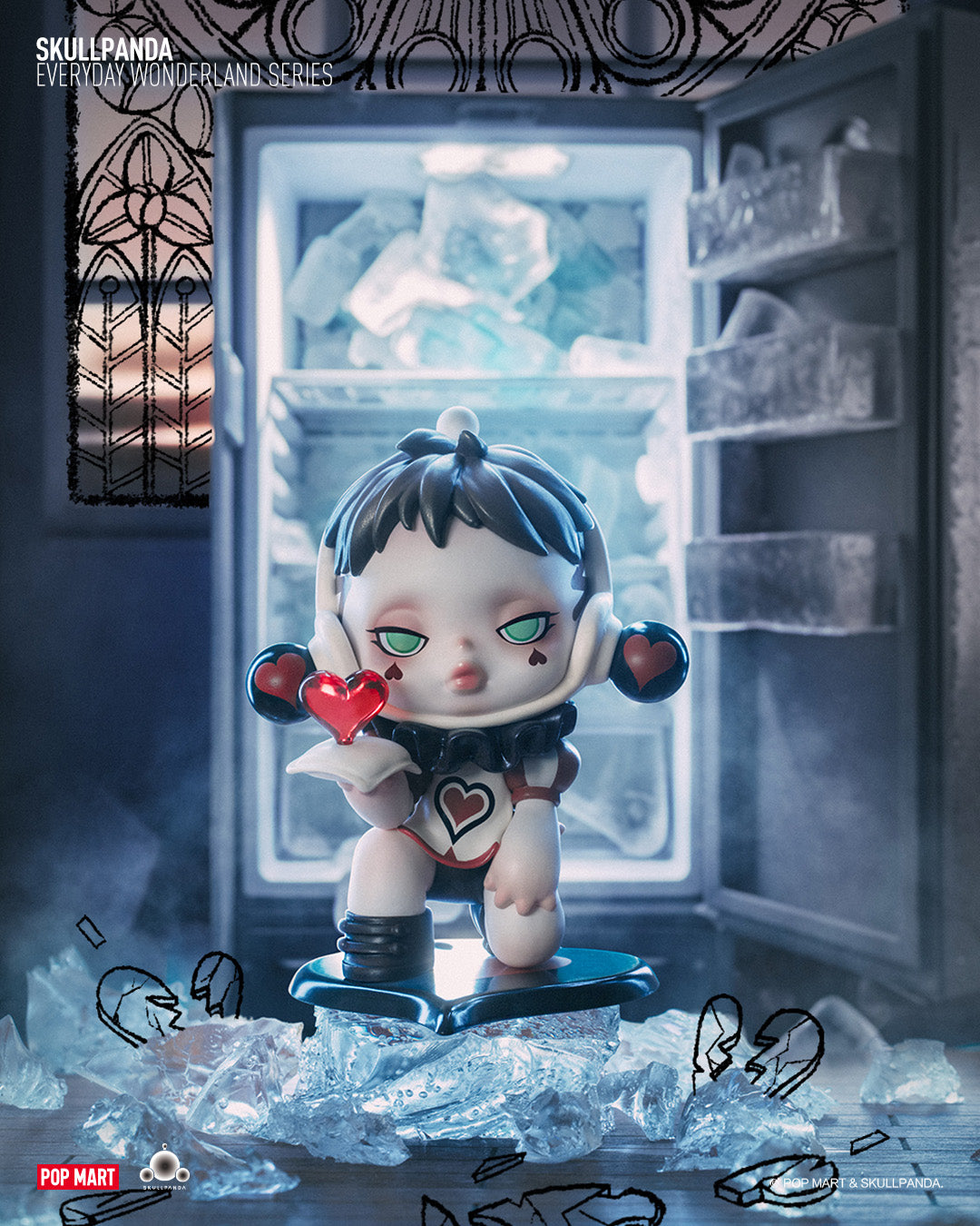 SKULLPANDA EverydayWonderland 12個+4個未開封 POP MART SKULLPANDA Everyday Wonderland Series [Assorted Box