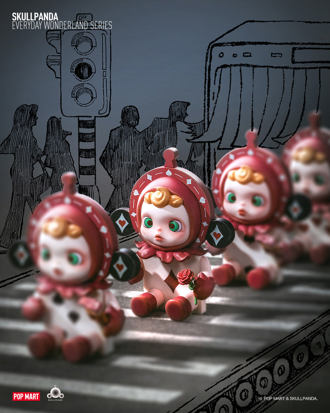 【匿名】POPMART Everyday Wonderlandセット SKULLPANDA Everyday Wonderland Series – WonderPort Collectibles